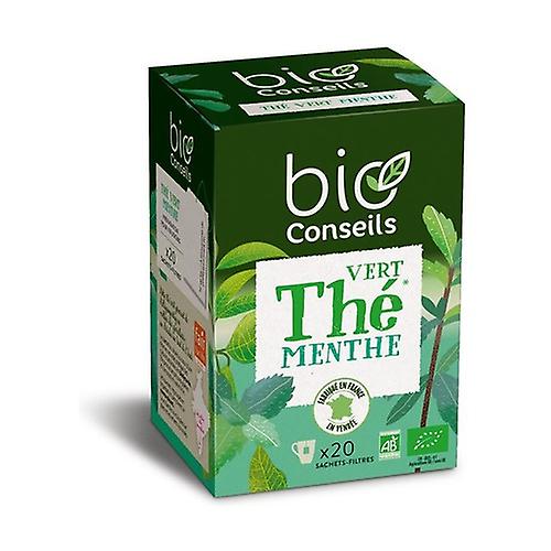 Green tea - Organic mint infusion 20 infusion bags
