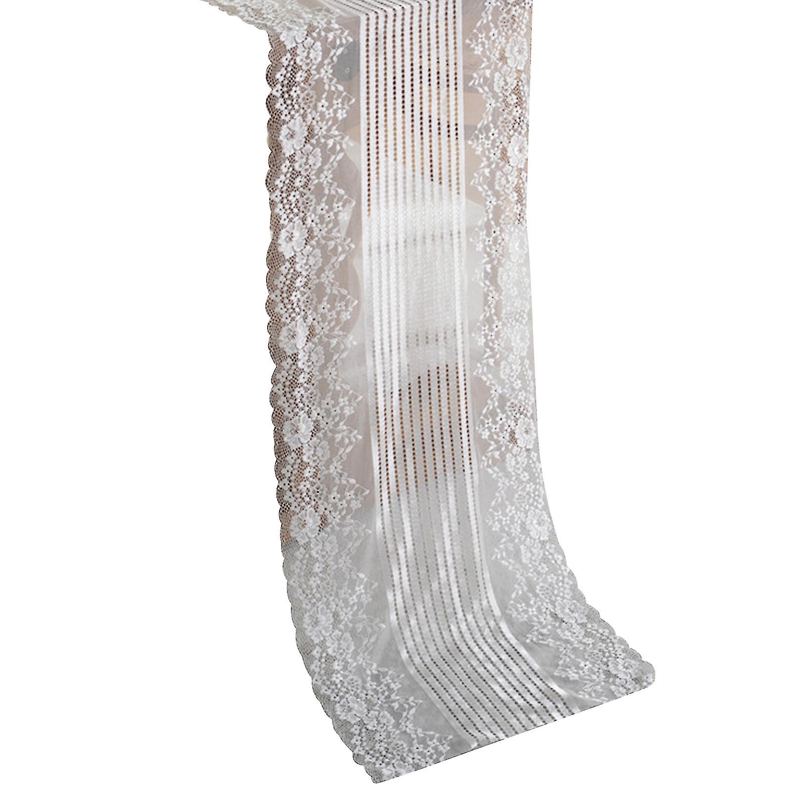 Élégants chemins de table réutilisables en fibre de polyamide transparent blanc noir Housses de table pour salle à manger