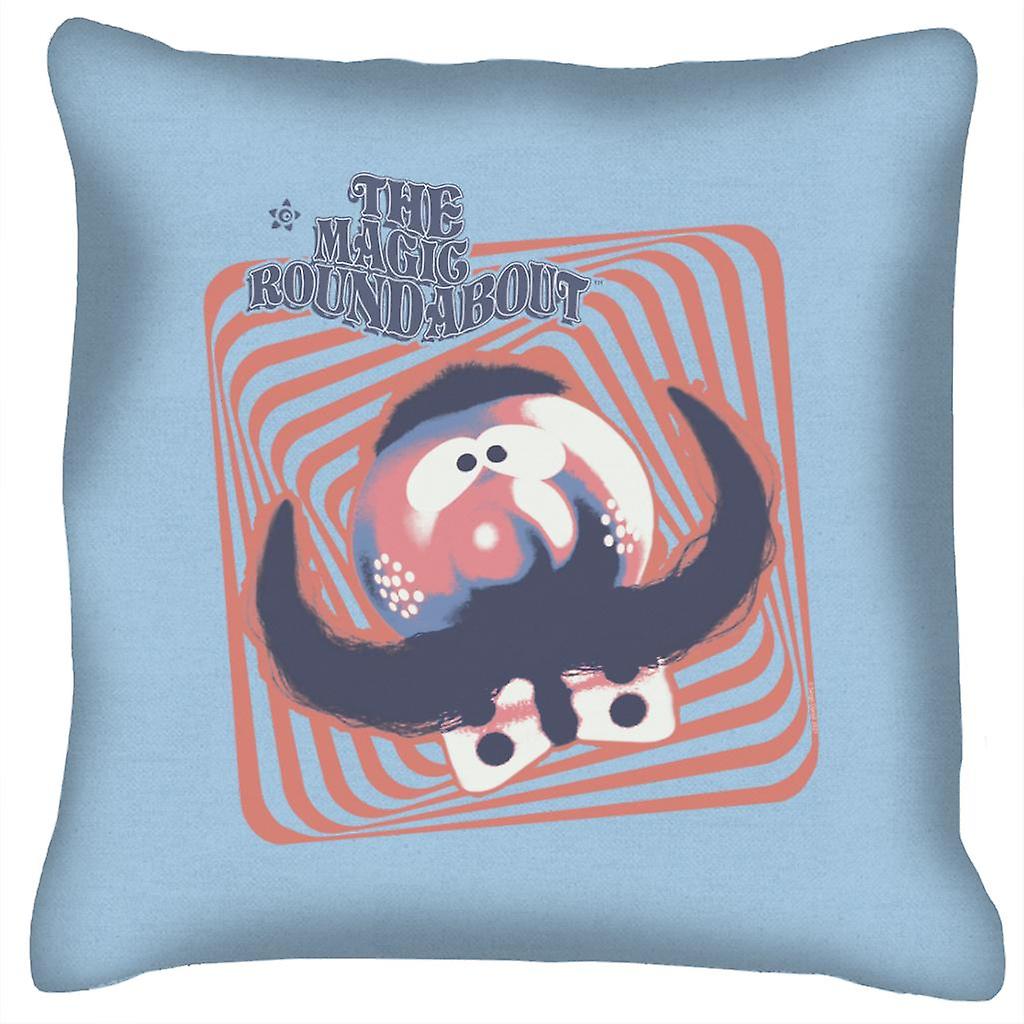 The Magic Roundabout Zebedee Psychedelic Lines Cushion