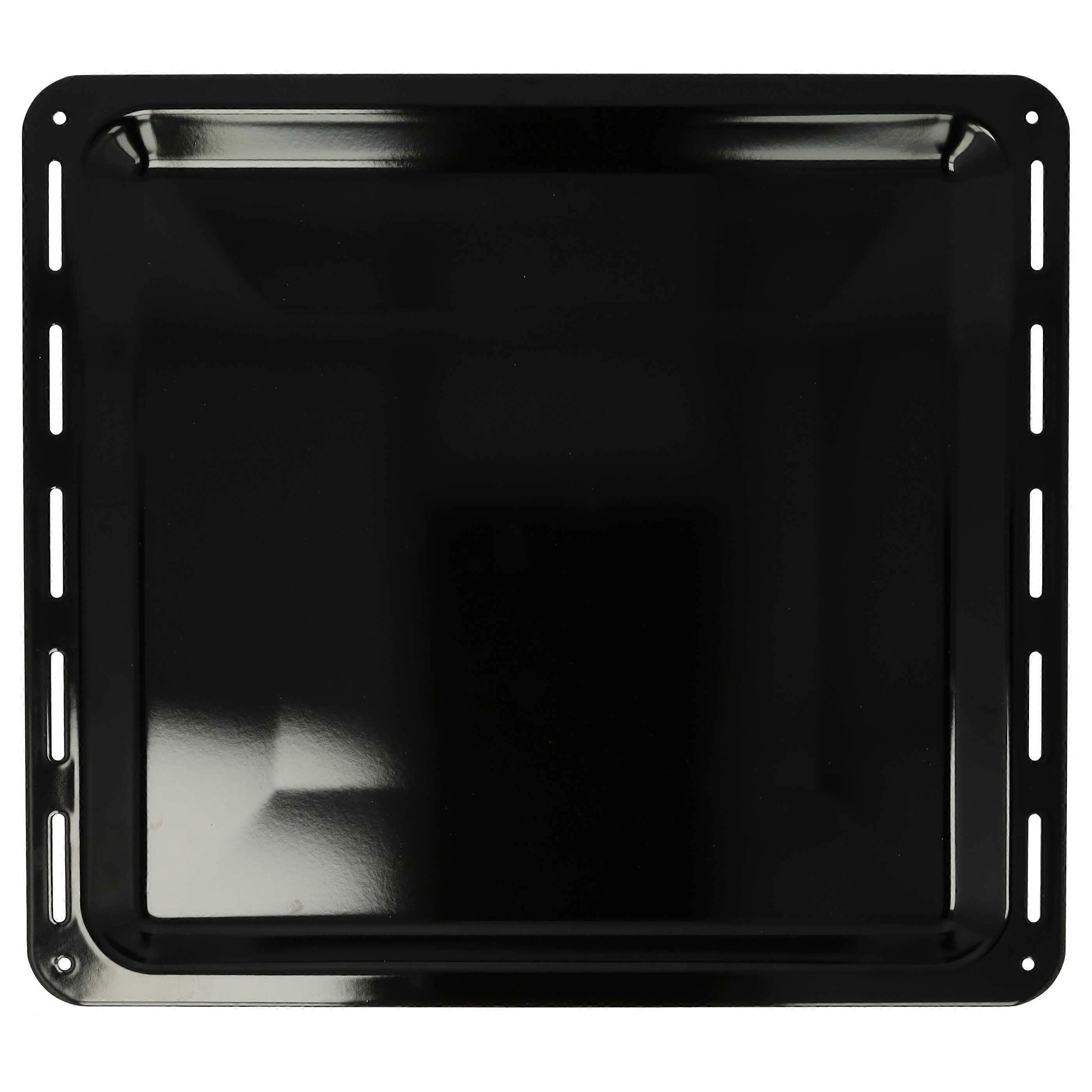 vhbw Bakplåt kompatibel med Zanussi ZOUK91PX, ZOU882X, ZOU799QW, ZOU854X ugn - 42,2 x 37,6 x 2 cm, non-stick belagd, emaljerad svart