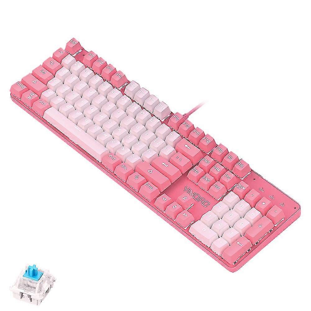 ZK-4 104Pcs/Set Wired LED Light Gaming Mechanical Keyboard for Desktop Computer