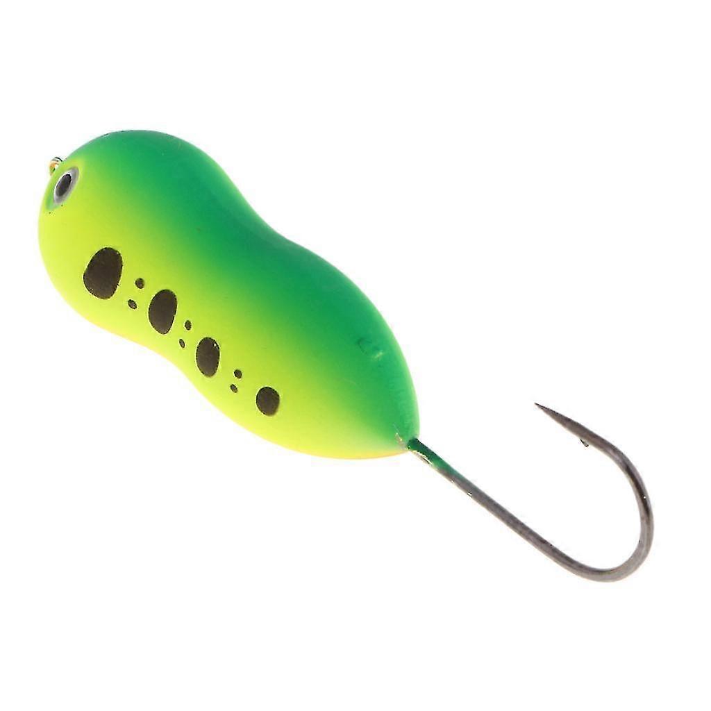 HG 3x Schwimmender Angelköder Hartköder Crankbaits Swimbaits Kürbisförmig mit Einzelhaken