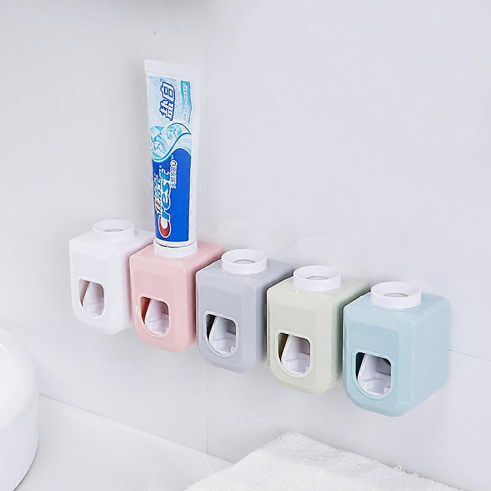 Set of 5pcs Automatic Toothpaste Dispenser, Wall Mounted Toothpaste Squeezer
