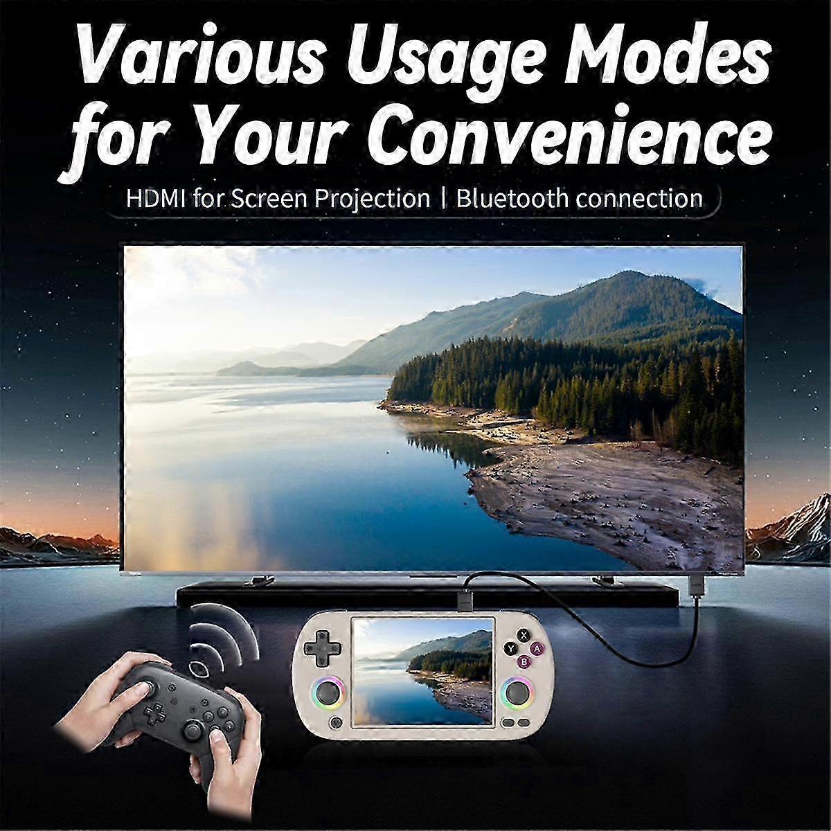 RG40XX H Retro Game Console 64G 5000+ Games 4.0 Inch Screen 2.4 5G WIFI Bluetooth HD TV Output Video Handheld GamePad C