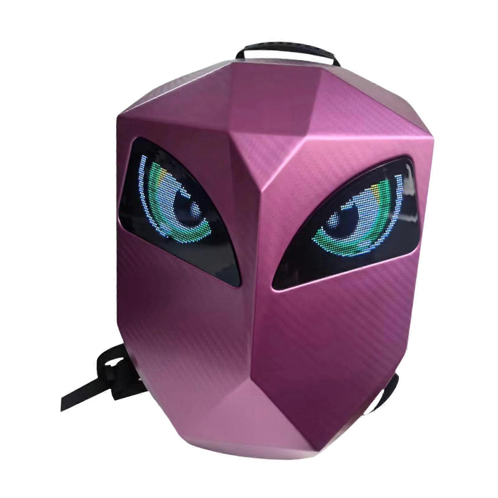 LED Backpack Comfort DIY Programming Laptop Backpack for Cycling Camping Men Black