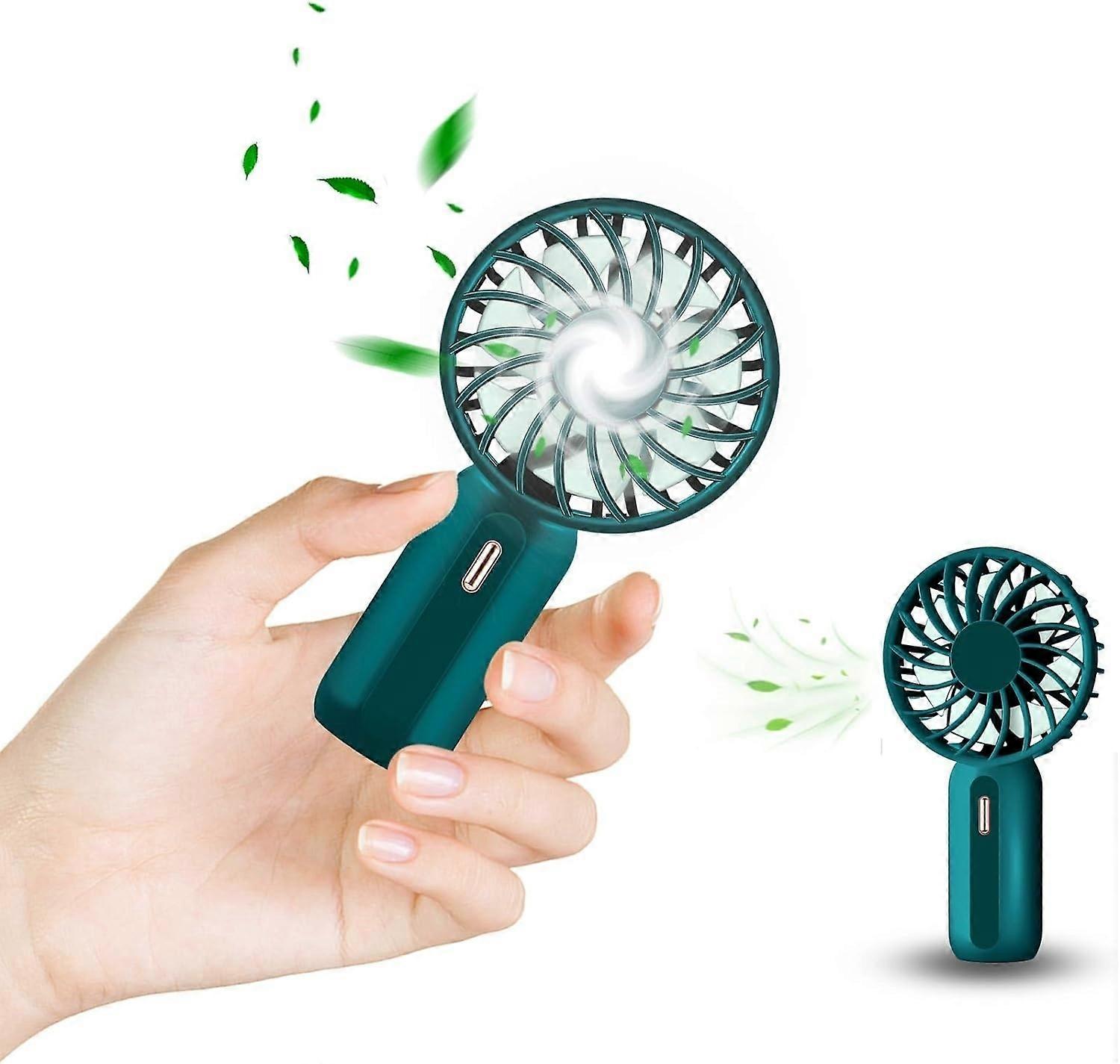 USB fans Mini USB fan table fan with 3 adjustable speeds USB pocket fan rechargeable ideal for sleep