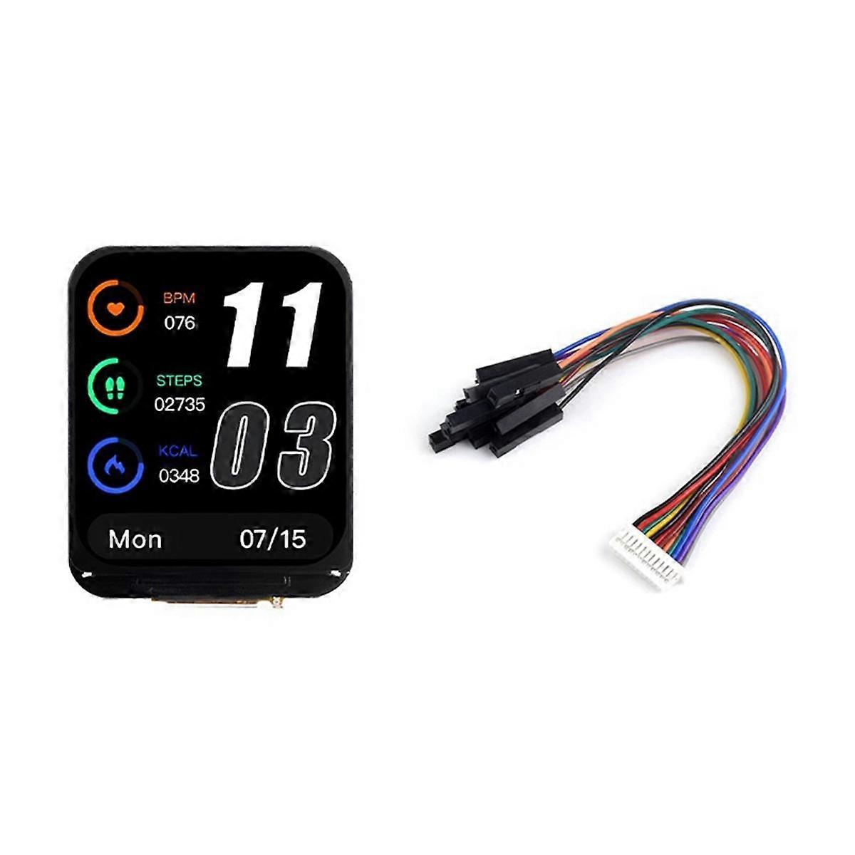 ESP32-S3 1,69 tommers LCD-skjermutviklingskort 240x280 med QST Attitude Gyro Sensor QMI8658C for Python