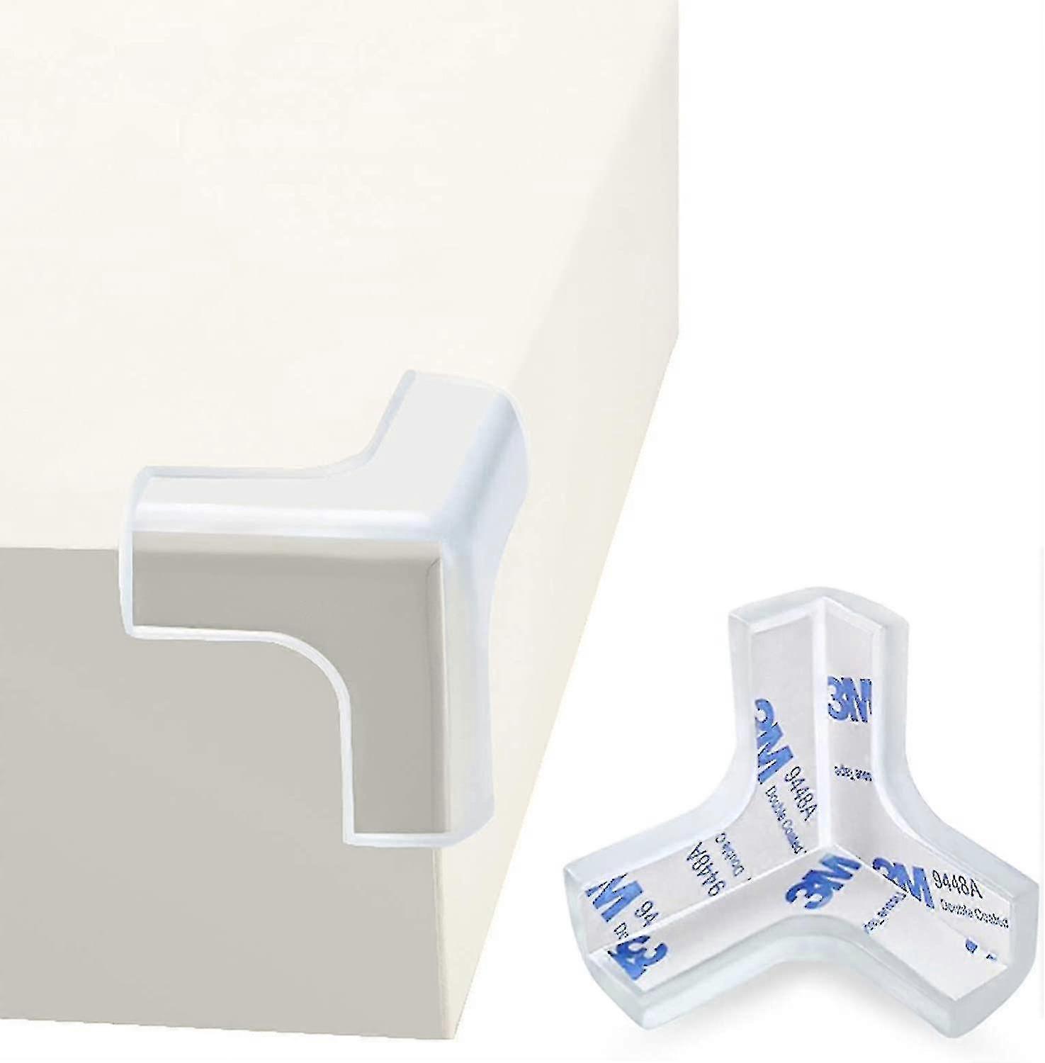 12 Pack   Proof Corners Transparent Anti-collision Angle Table Desk Protector