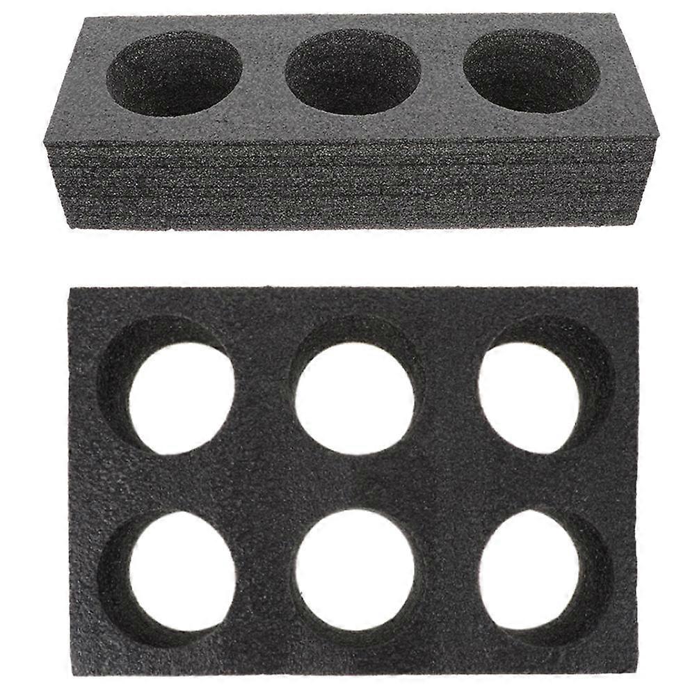 2pcs Foam Take-out Cup Holder Tray Beverage Carrier Cup Carry Holder Carrier for Delivery Drinks