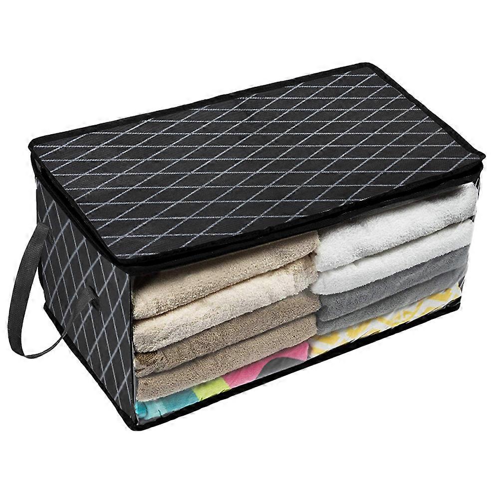 Storage Organizer Storage Bags Foldable Storage Box with Large Clear Window Sturdy Handles