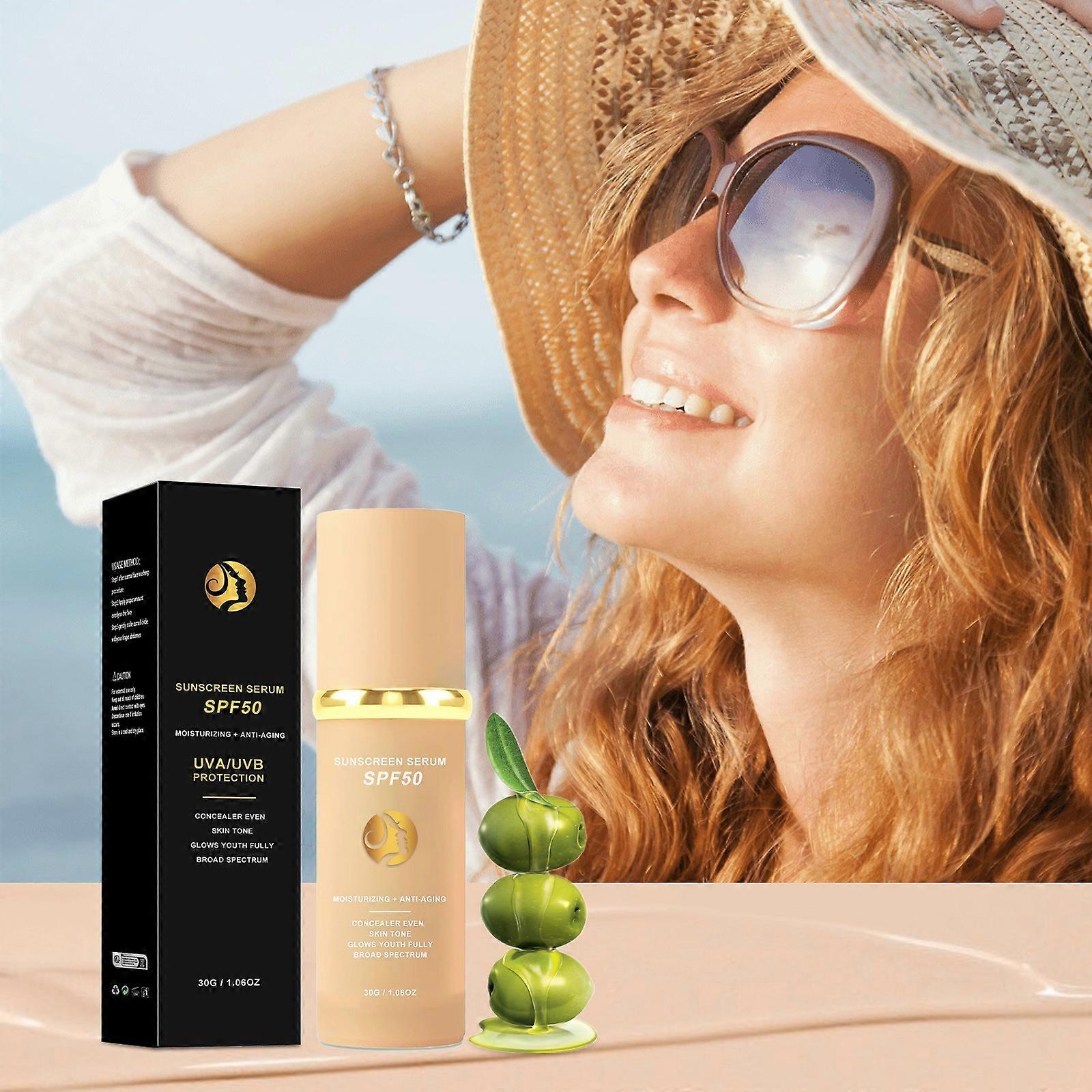 4 في 1 خافي عيوب مرطب مضاد للشيخوخة واقي من الشمس SPF50 كريم ترطيب وإشراق منعش دائم مناسب للرقص الرياضي الرياضي 30 مل FLYE1972