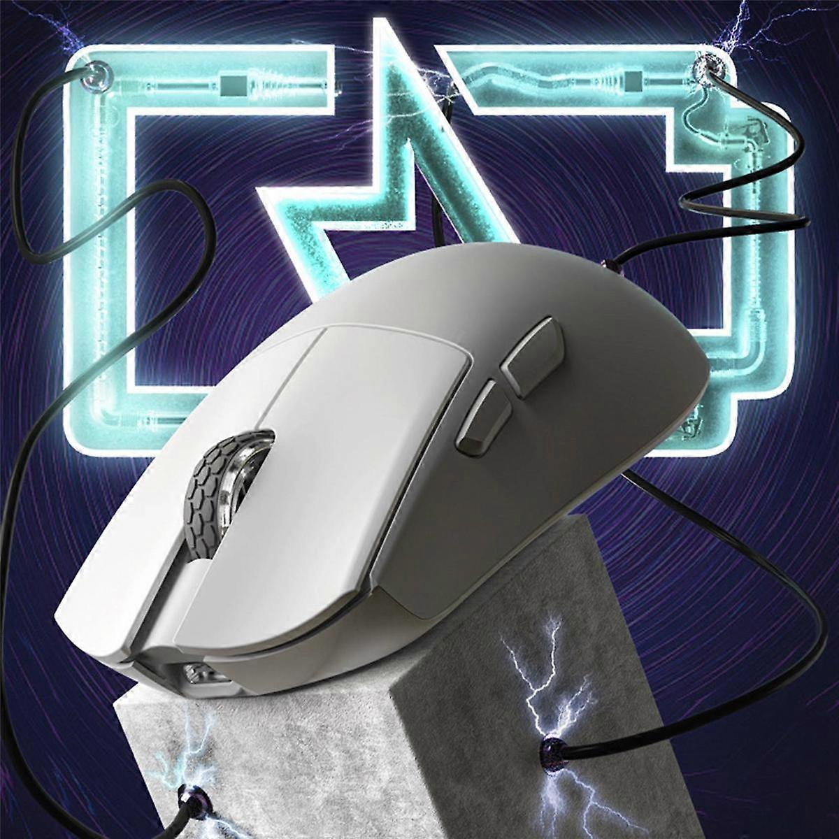 M3S Tri-Mode Mouse Mini Wireless Bluetooth E-Sports Gaming Mouse PAM3395 White