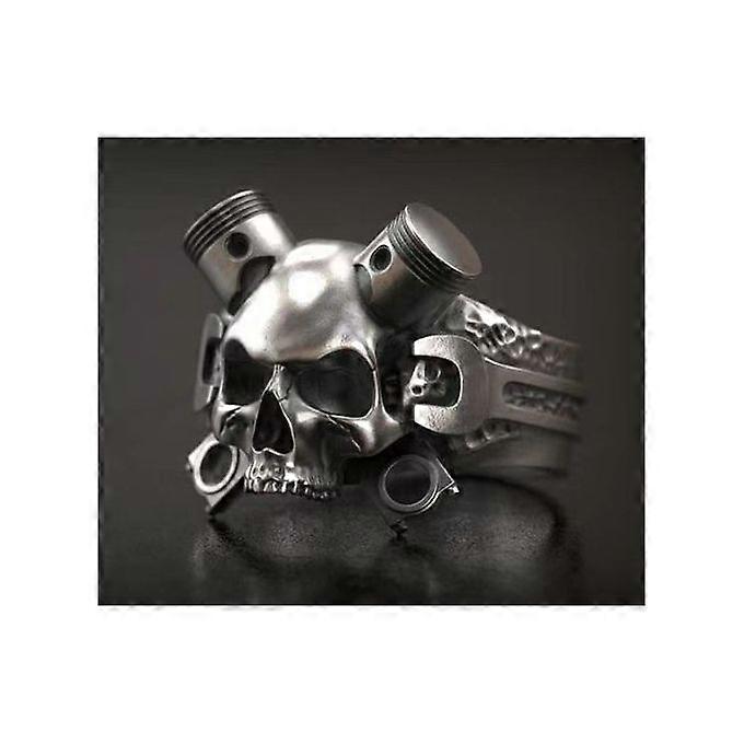 Halloween Mechanical Skull Personalized Men's Ring
