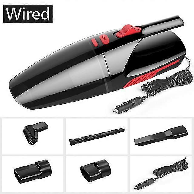 Wireless/Wire Handheld Car Vacuum Cleaner Dc 12v 120w Portable 6000pa High Suction Reduces-Noise Automobiles Vacuum Cleaners