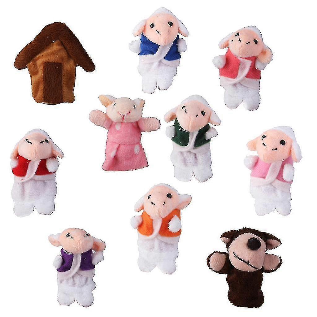 Le loup et les sept petits agneaux Marionnettes à doigts Comptine / conte de fées