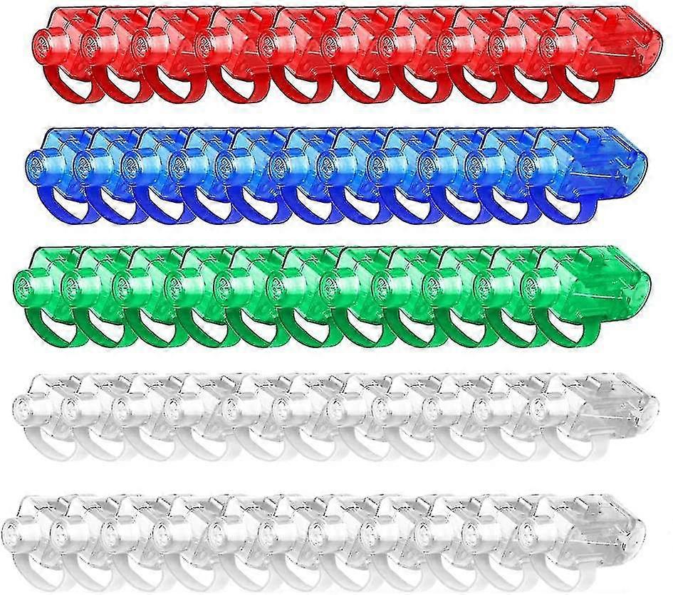 50 Led Finger Lights, Super Bright Led Finger Light, Light Up Toy Party Supplies. (color)
