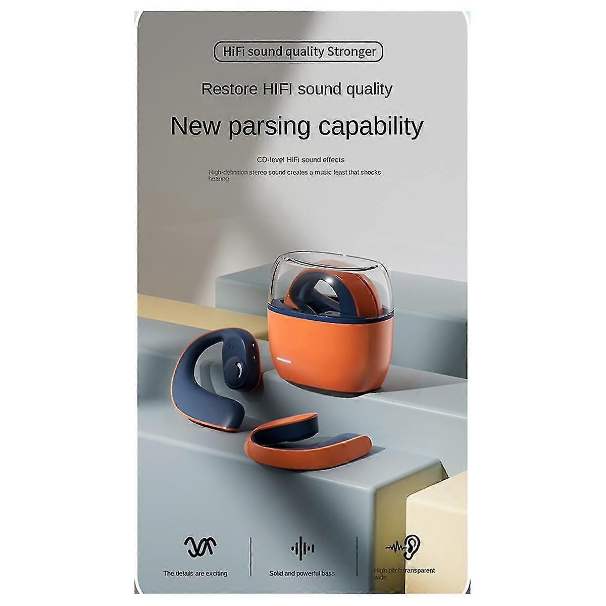 Hanging Ear Bluetooth Headset Open Bluetooth 5.3 Wireless Noise Reduction Headset Wireless Charging