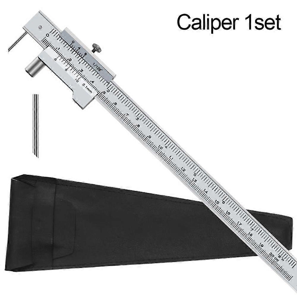 0-200mm Marking Vernier Caliper with Carbide Needle Scriber Parallel Marking Measuring Ruler Measuring Tool