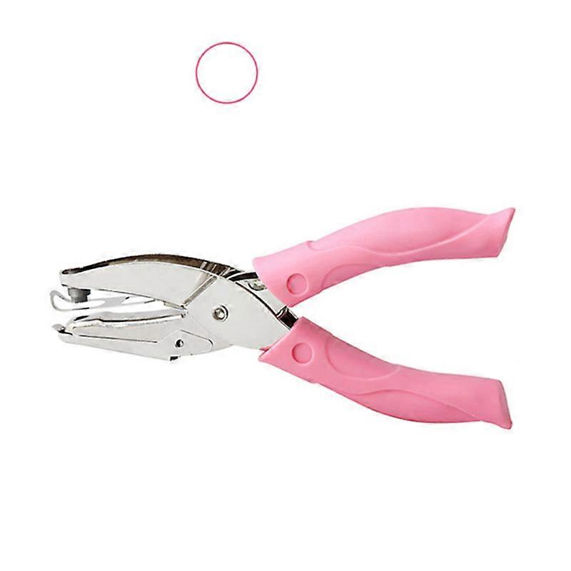 Small Single Hole Punch Comfortable Handle Compact Lightweight Handheld Hole Puncher for Home Office DIY 6mm Big Round Hole