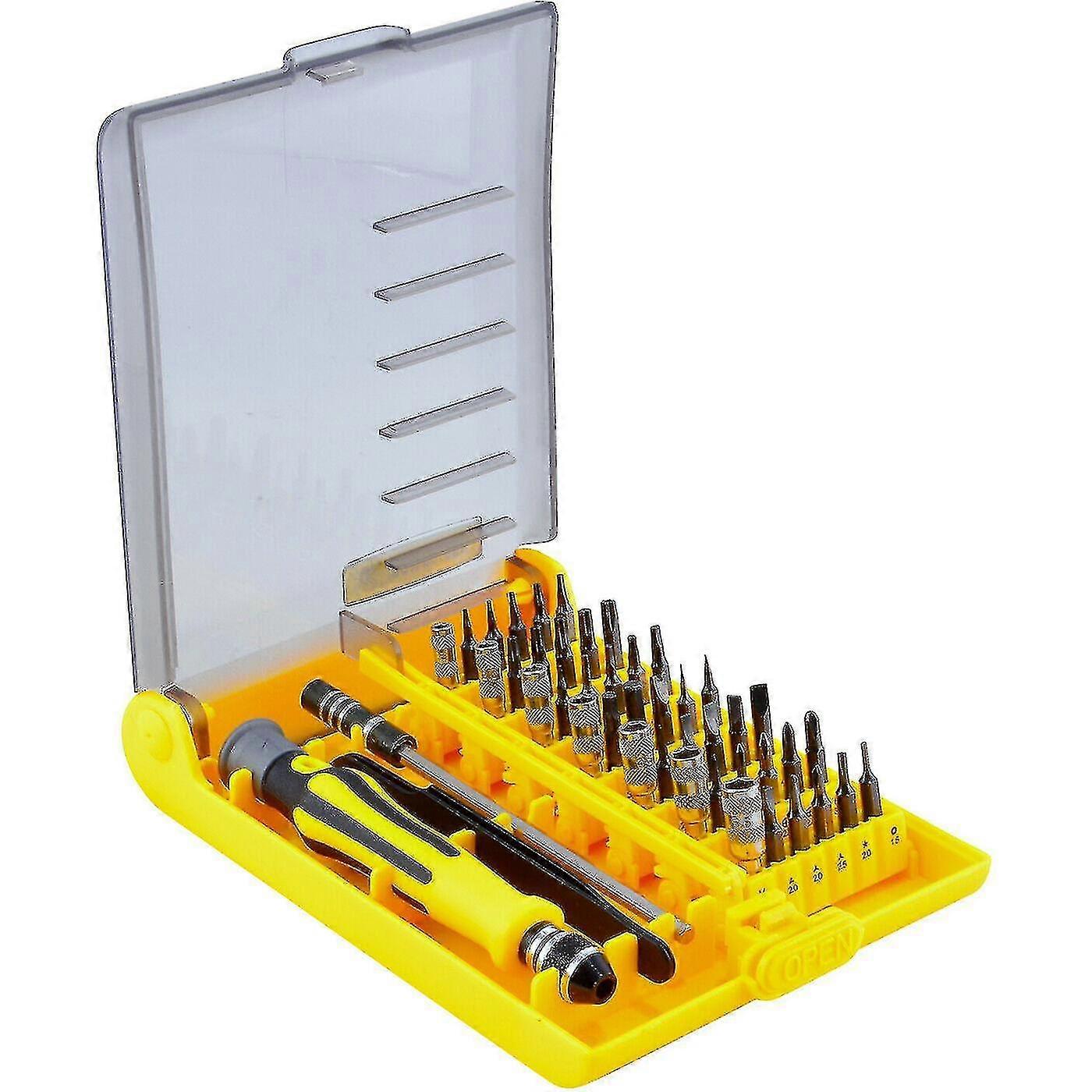 45pc Security Bit Set Torx Star Tamperproof Hex Triwing Precision Tool