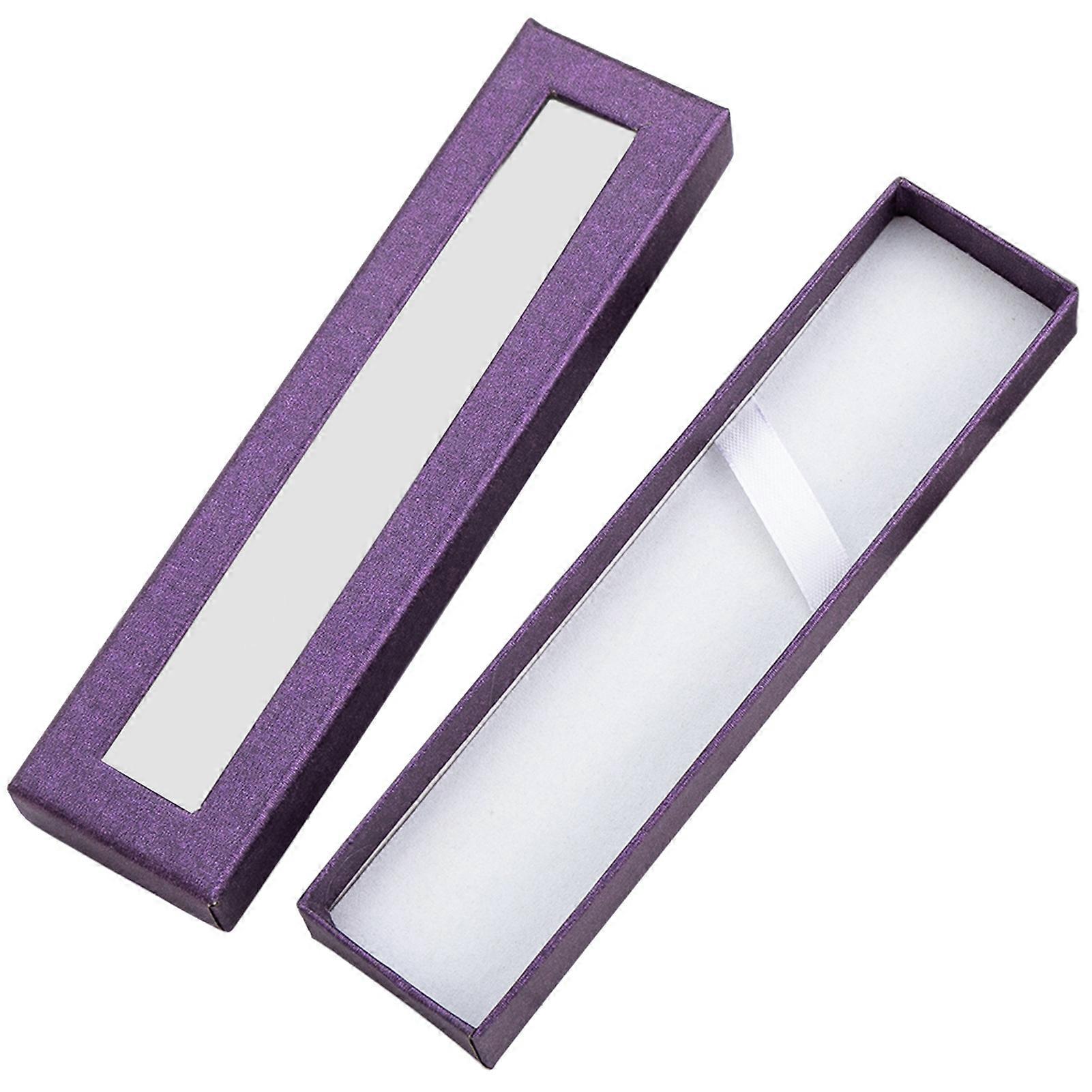 Exquisite Pencil Case Lining Design Paper Visible Transparent Window Pen Gifts Case for Daily