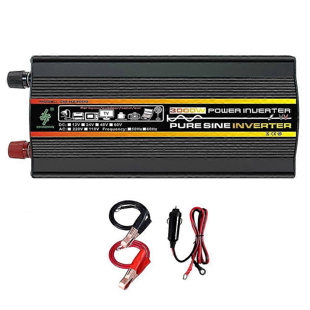 Sine Wave Inverter 12v To Rated 500w/ 3000w Volta Transformer Conver
