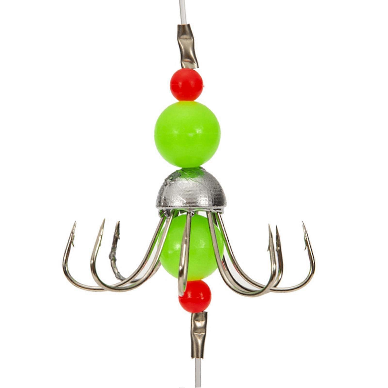 Kaesi Reusable Squid Hook Luminous Effect Lightweight Fishing Accessories Fishing Octopus Hook for Fishing Lovers