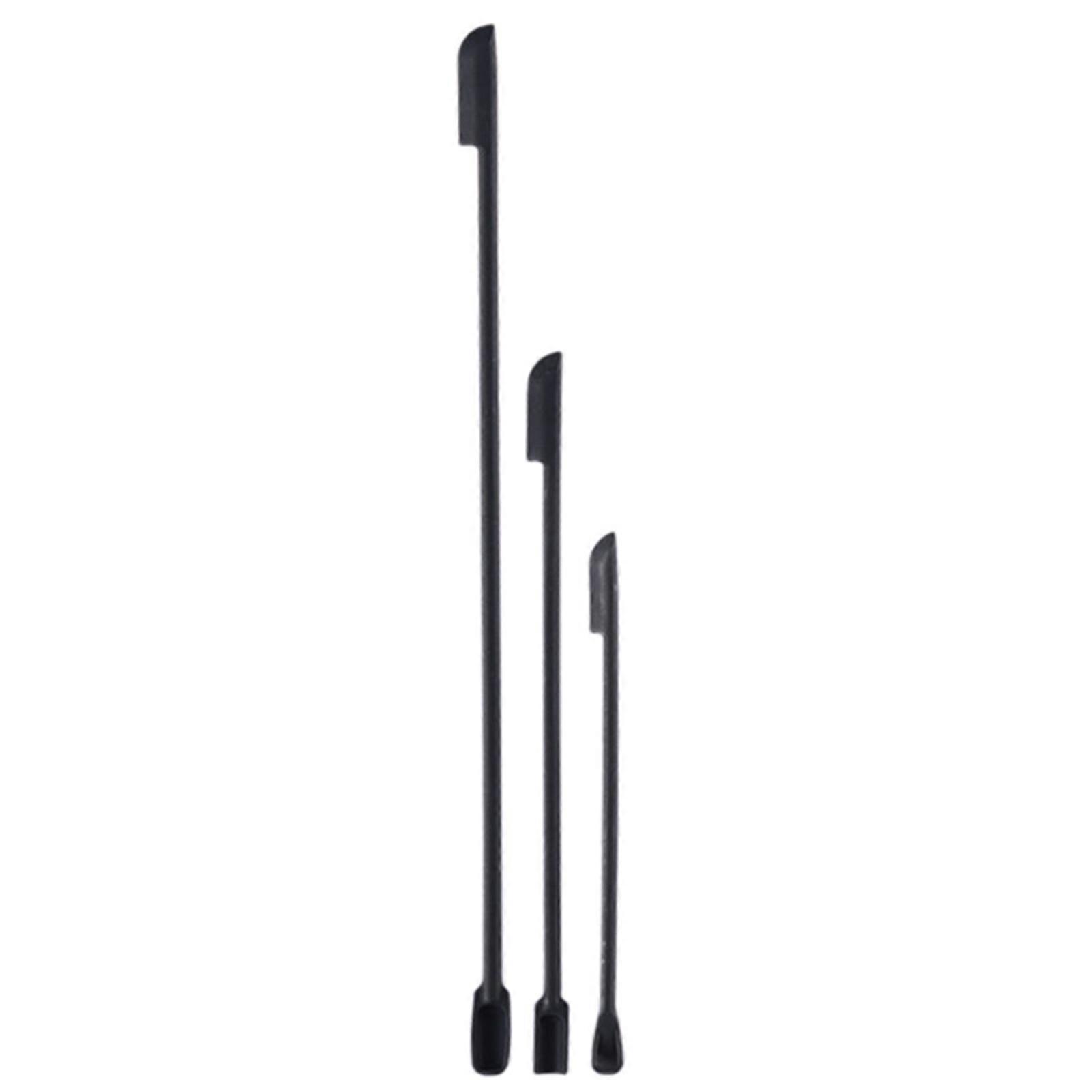 3Pcs/Set Cream Scraper Unbreakable 3 Shapes Long Handle Double Head Design Anti-slip Non-deformation Cosmetic Scraper for Beauty Shop Kaesi