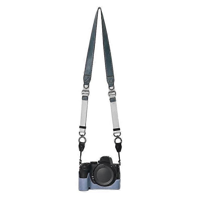 For Nikon Z 5 Z 6 II Z 7 II Camera Case with Shoulder Strap Large Cutout Litchi Texture PU Protectiv