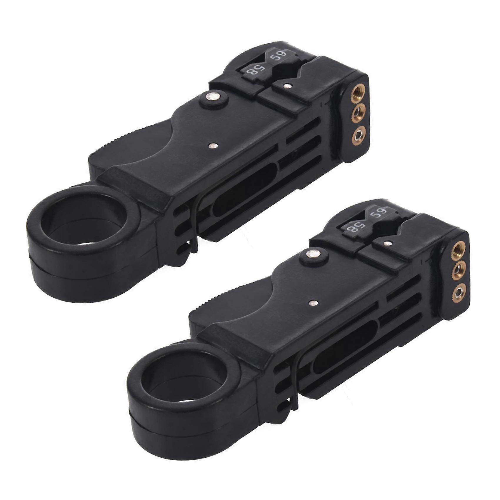 2X Coax Cable Stripper 3-Blade for RG58/59/62/3C/4C Cables