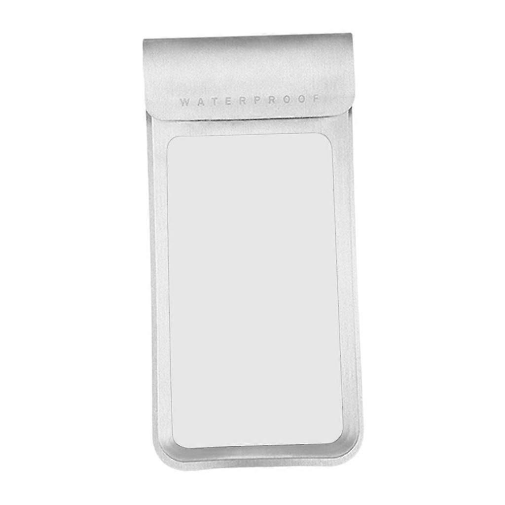 Waterproof Floating Phone Case Dry Pouch Bag with Lanyard Silver S