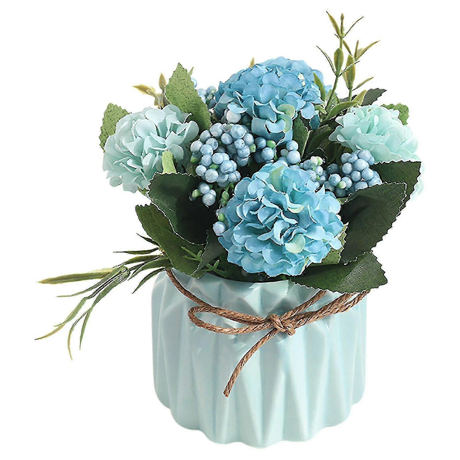 Mother's Day Simulation Flower European-style Plant Pot Ceramic Potted Desktop For Home Decoration