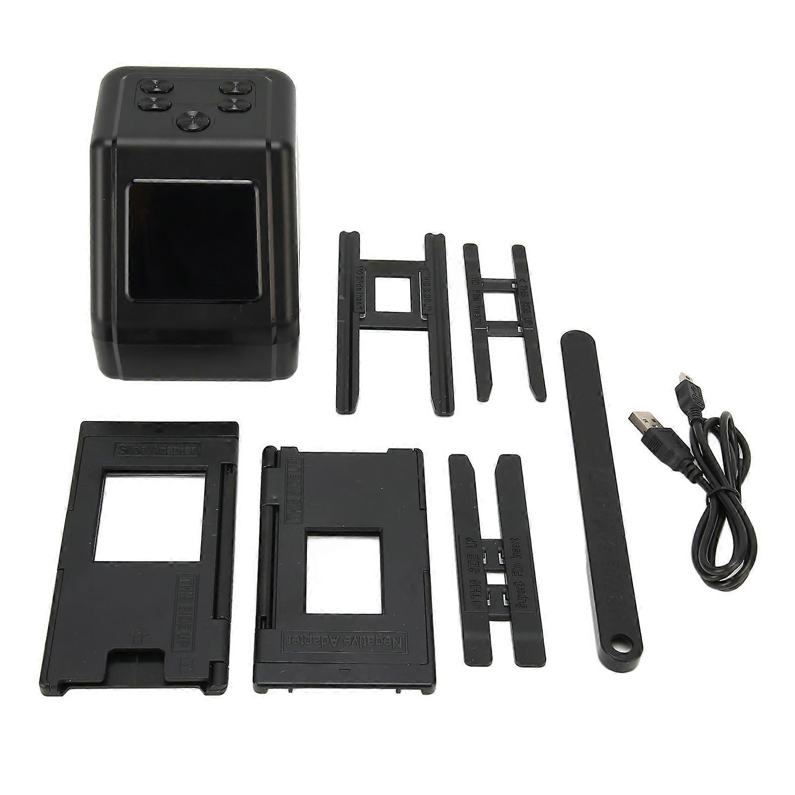 Film Slide Scanner Convert 135 126 110 Films Slides to Negatives Color Black White JPG Photos 22MP with 2.0in LCD Screen