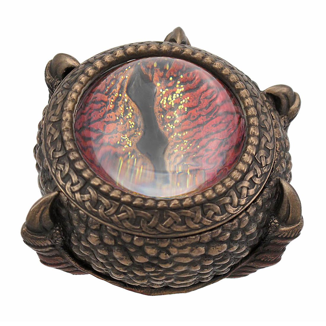 Bronze Finish Dragon Eye Trinket / Stash Box