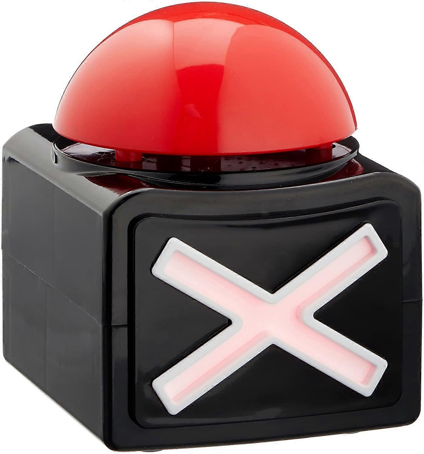 Buzzer with sound & LED lighting - THE party fun for the whole family - Ideal for game nights, quiz shows & celebrations