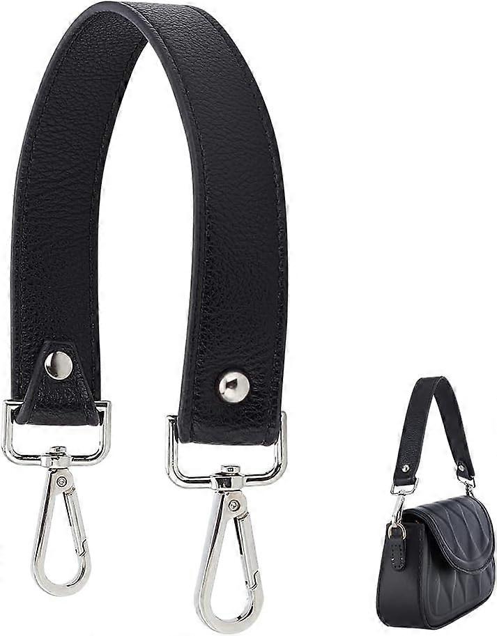 Sacs à main en cuir PU Bretelles de remplacement 16,2 pouces sacs à main Largeur de la sangle 1 pouce fourre-tout sac seau poignée poignée courte sac d’embrayage sangle avec fermoir pivotant fo