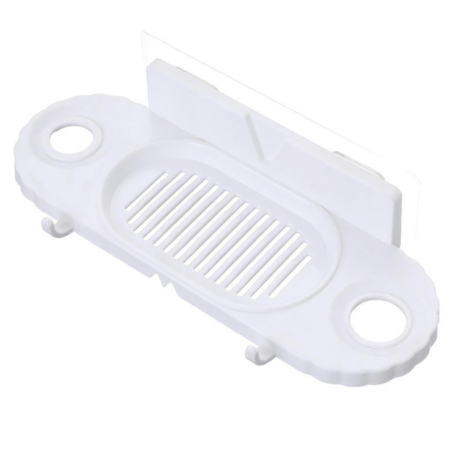 Bathroom Rectangular Wall-mounted No-hole-drain Shower Gel Storage Rack