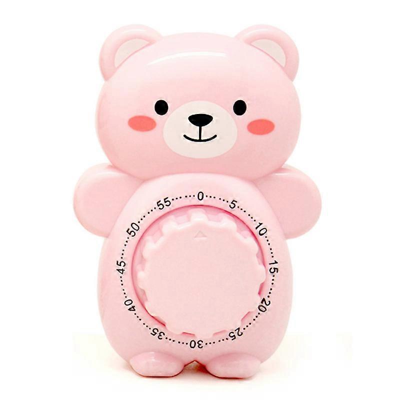 Bear Shape Timer, Learning Time Reminder, Bucătărie de coacere Timerpink mecanice