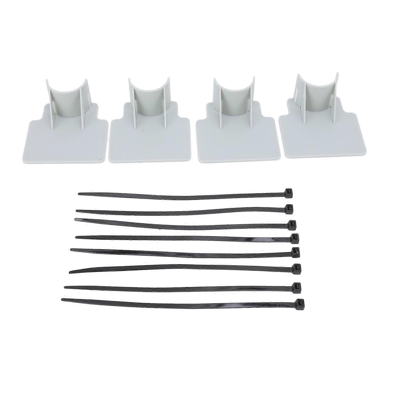 Swimming Pool Pipe Holders Adjustable Design Sturdy ABS Easy Installation Swimming Pool Hose Support Brackets Gray