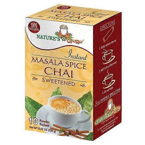 Natures Guru Masala Chai Sweetened ,10 Count