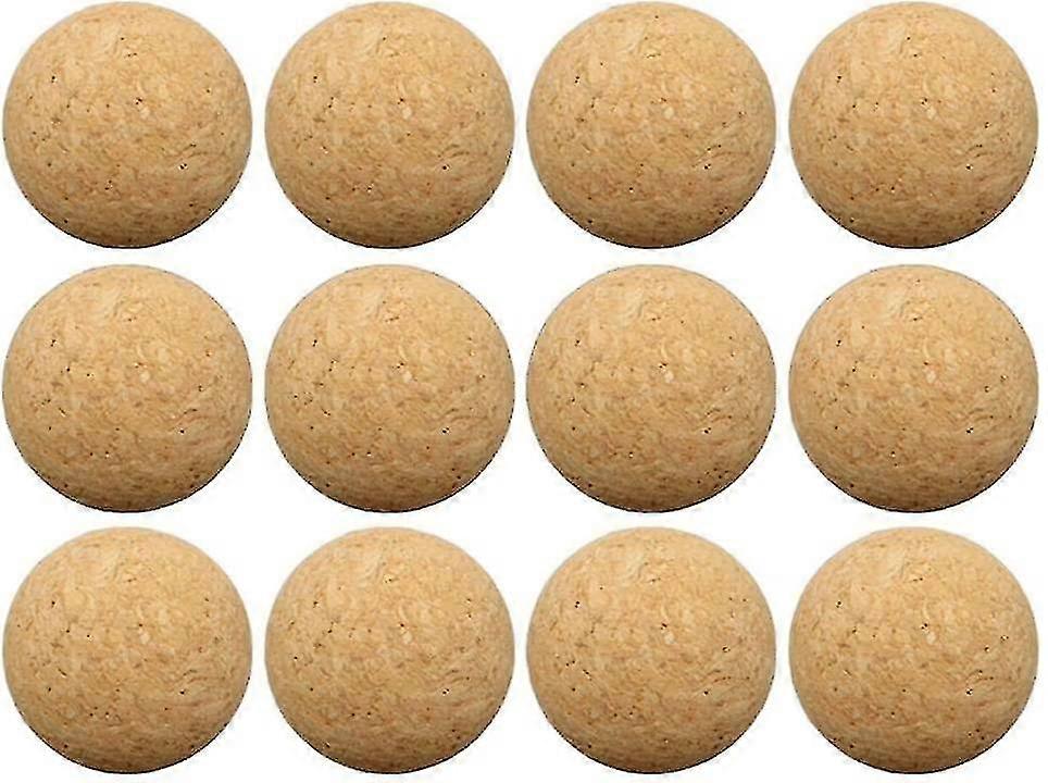 テーブルサッカー用12個のコルクボール、非常に静かに天然コルクボール(直径36mm)-AM