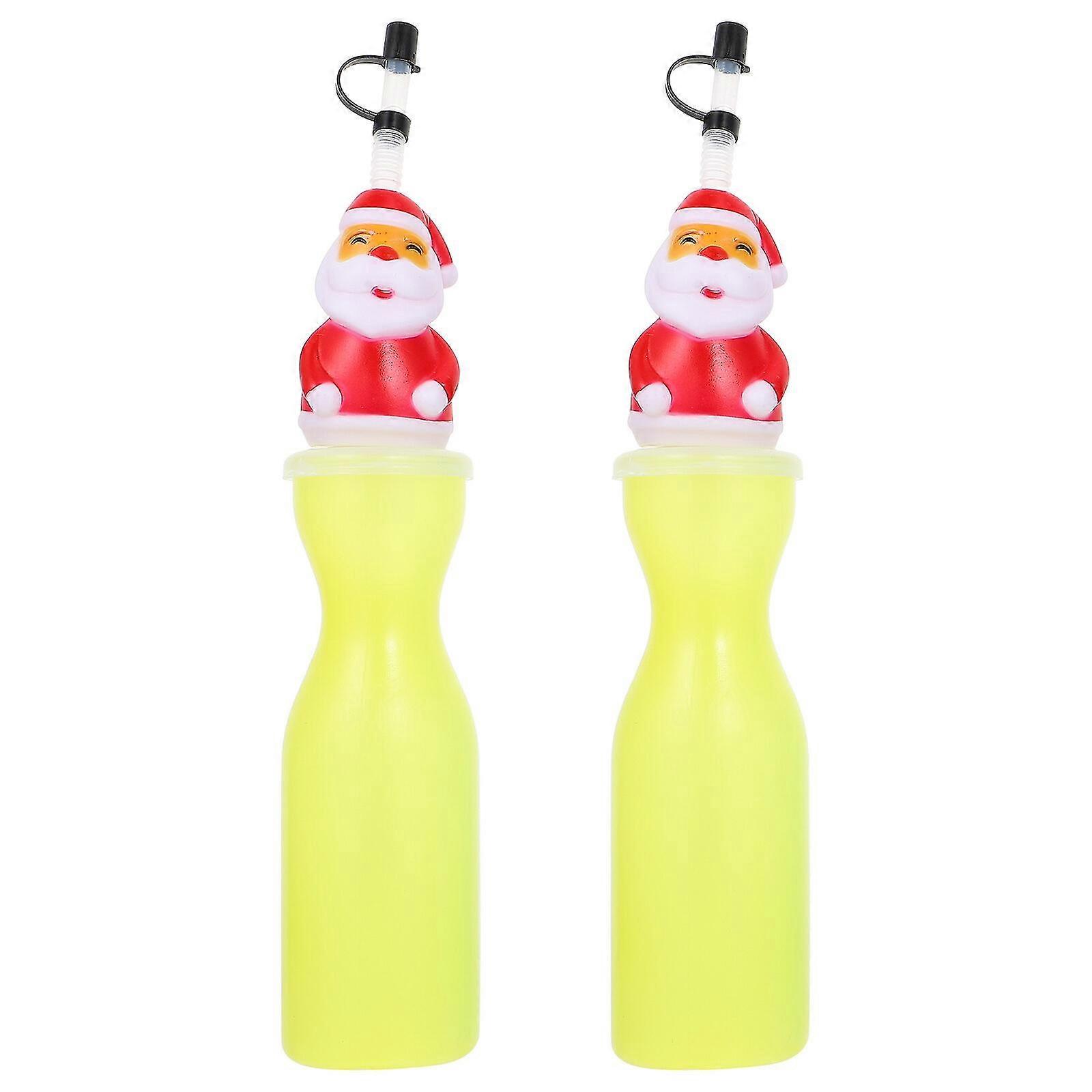 2pcs Portable Bottles Drinking Bottles Practical Water Bottles Portable Drinking Kettles