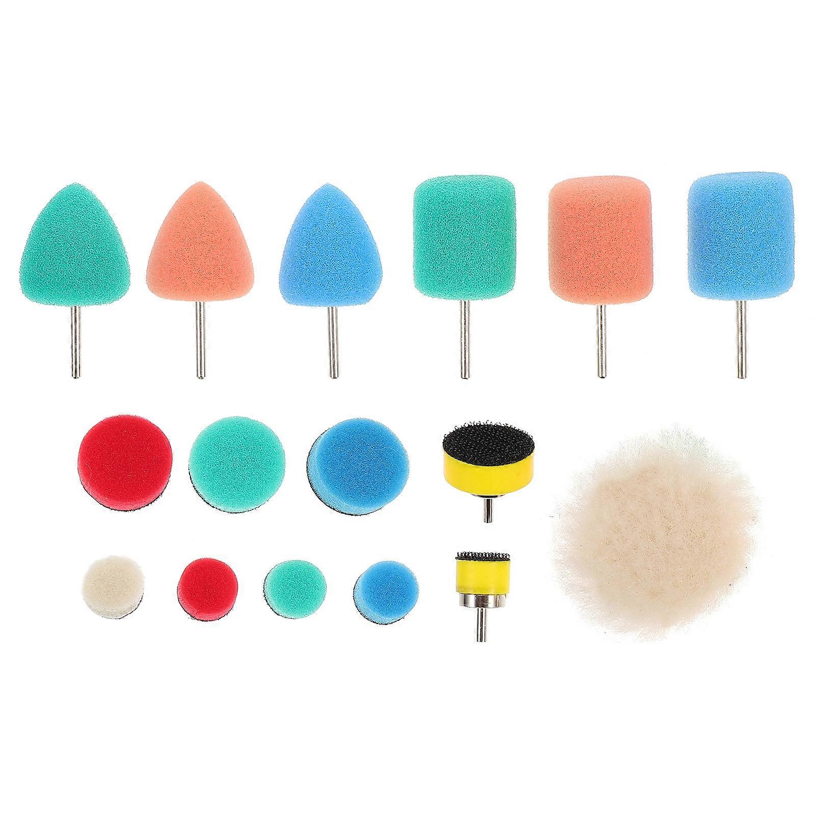 16 Pcs Polishing Pad for Car Buffing Sponge Pads Kit Sponge Auto Polishing Wheel
