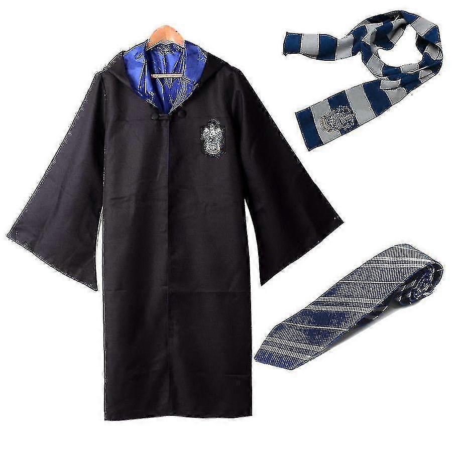Harry Potter Gryffindor Ravenclaw Slytherin Robe Cloak Tie Costume ...