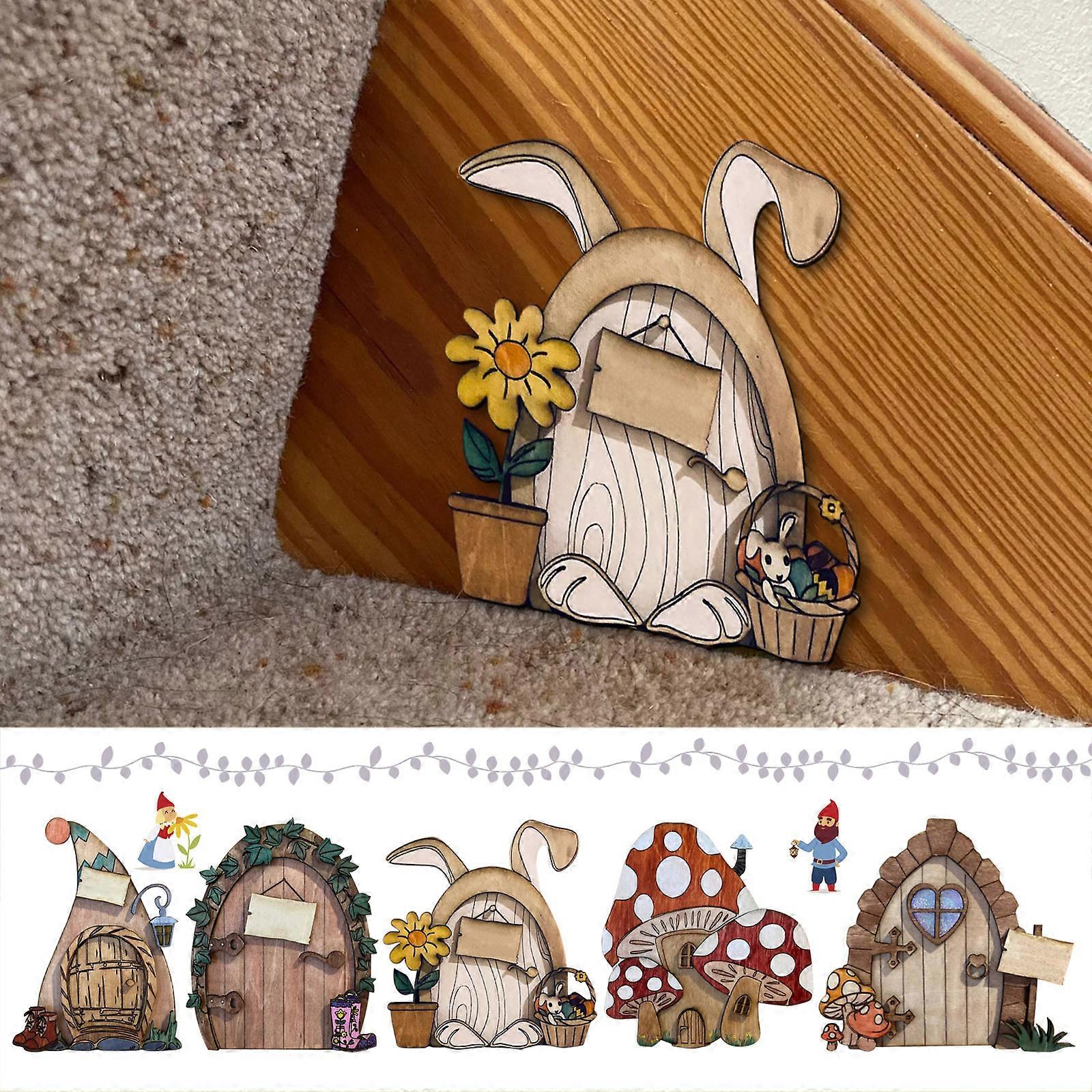 Easter Wooden Elf Door Ornament: A Whimsical and Charming Addition to Your Easter Decor2106 Explosion DG