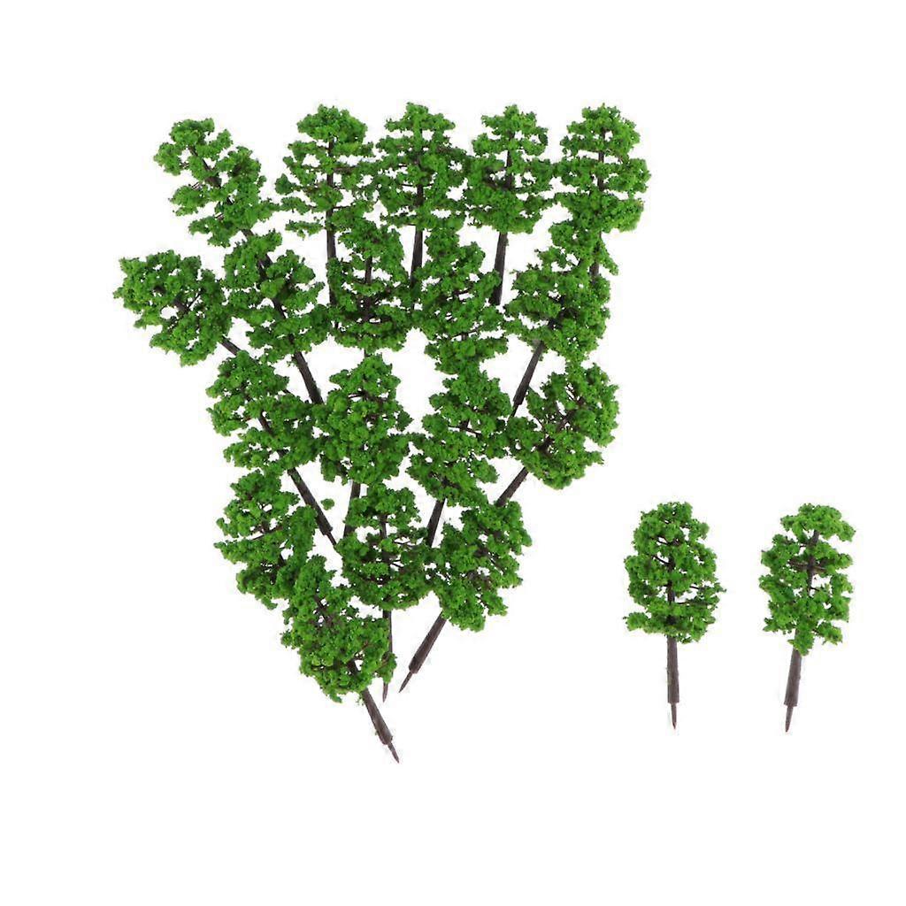 20pcs Plastic Model Trees Train Layout Wargame Scenery