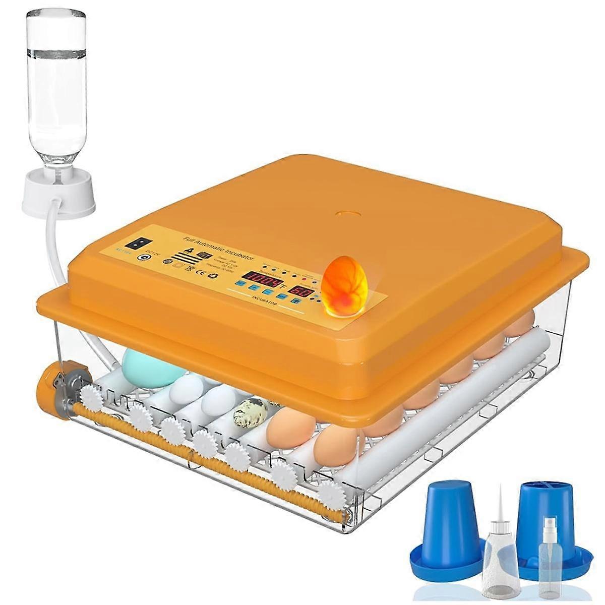 US Plug,Incubators for Hatching Eggs,24-36 Eggs Incubator with Egg Candler, Automatic Egg Turner and Humidity Monitoring