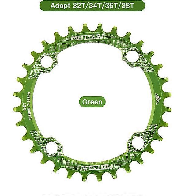 Bicycle Parts MOTSUV Bicycle 104BCD Round Width and Narrow Ring 32T/34T/36T/38T MTB Chain Bicycle Sprocket Accessories 104 BCD Star Ring Light