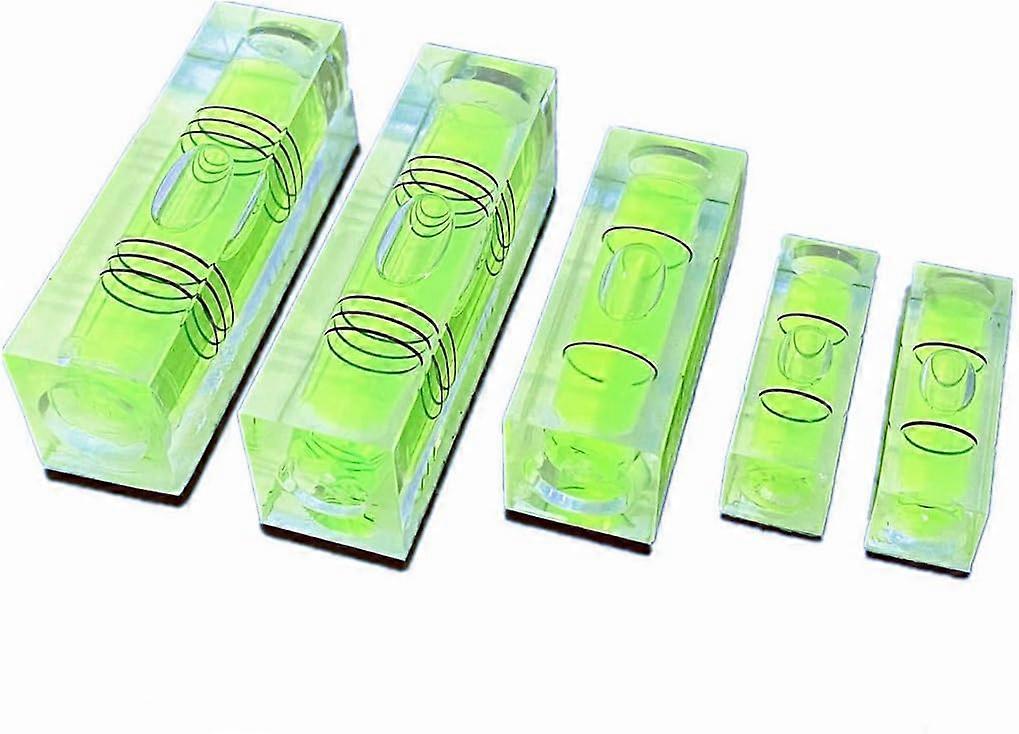 5Pcs Magnetic Small Bubble Level Set Multi-sizes Measuring Tools