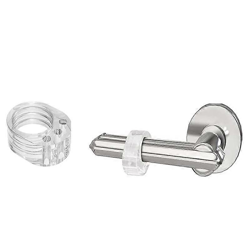 Set of 15 door handle bumpers, transparent to protect walls and furniture (O-shaped)